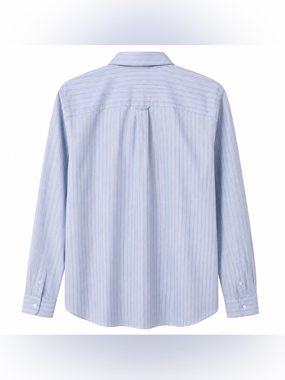 Orvis Men's 16 Wrinkle Free Blue Stripe Button Down Shirt Cotton Long Sleeve - Picture 4 of 4